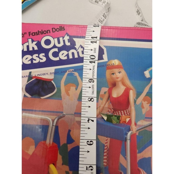 1984 Vintage Sears Doll Playset Doll Multi-color Vintage 27 Piece Set Retro Gym - Picture 13 of 16